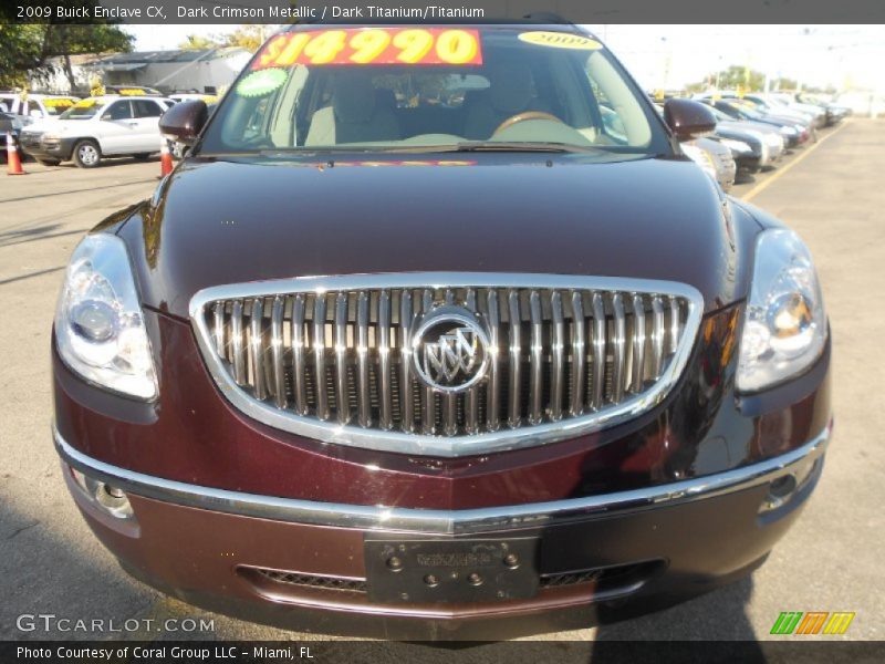 Dark Crimson Metallic / Dark Titanium/Titanium 2009 Buick Enclave CX