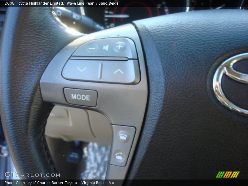 Wave Line Pearl / Sand Beige 2008 Toyota Highlander Limited