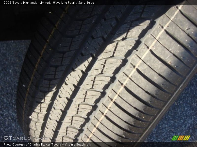 Wave Line Pearl / Sand Beige 2008 Toyota Highlander Limited