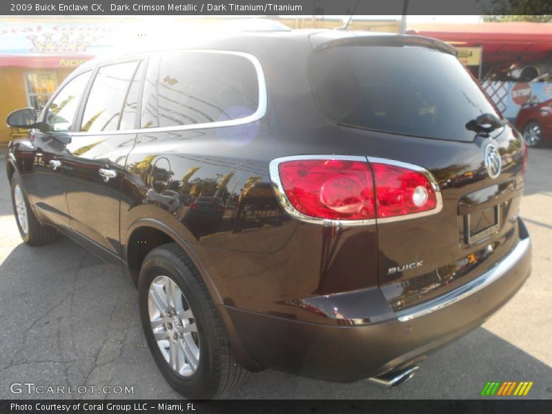 Dark Crimson Metallic / Dark Titanium/Titanium 2009 Buick Enclave CX