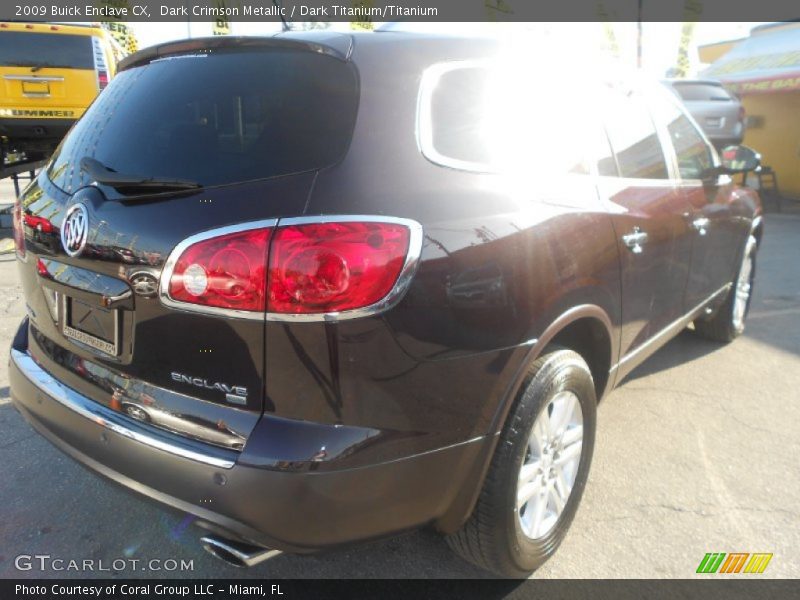 Dark Crimson Metallic / Dark Titanium/Titanium 2009 Buick Enclave CX