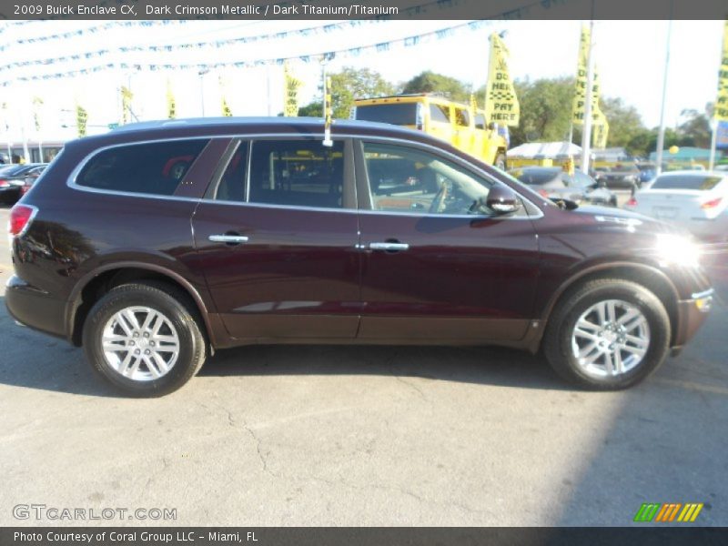 Dark Crimson Metallic / Dark Titanium/Titanium 2009 Buick Enclave CX