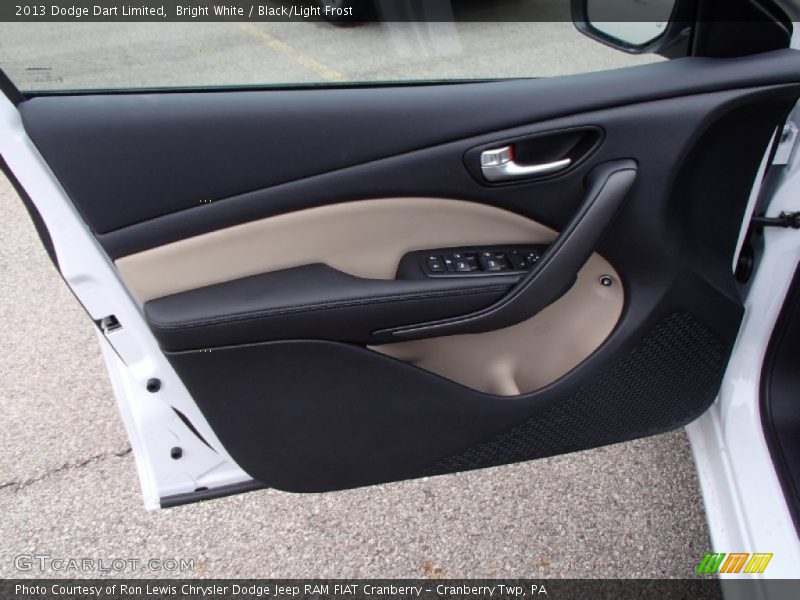 Bright White / Black/Light Frost 2013 Dodge Dart Limited