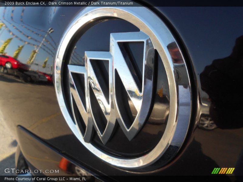 Dark Crimson Metallic / Dark Titanium/Titanium 2009 Buick Enclave CX