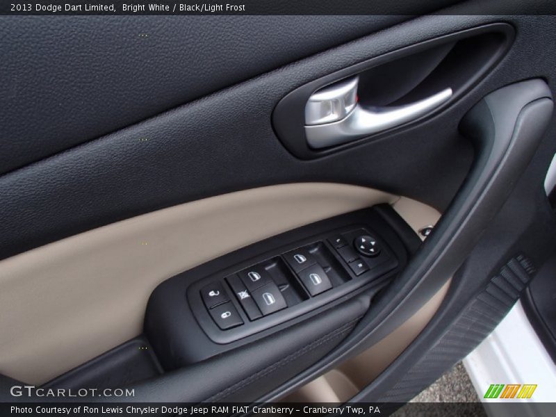 Bright White / Black/Light Frost 2013 Dodge Dart Limited