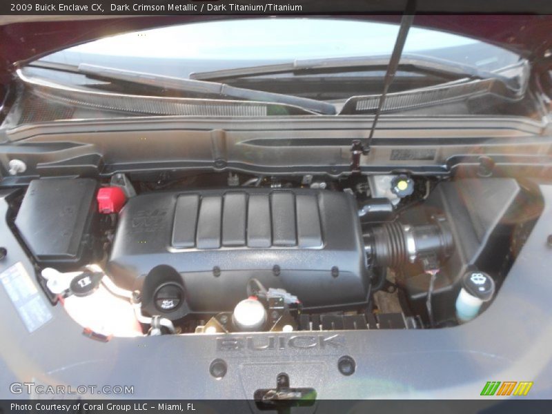 Dark Crimson Metallic / Dark Titanium/Titanium 2009 Buick Enclave CX