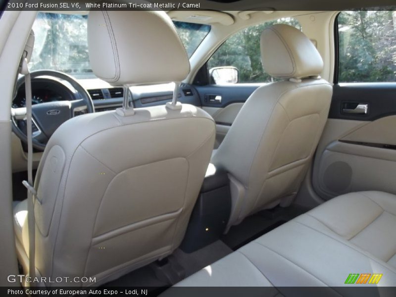 White Platinum Tri-coat Metallic / Camel 2010 Ford Fusion SEL V6