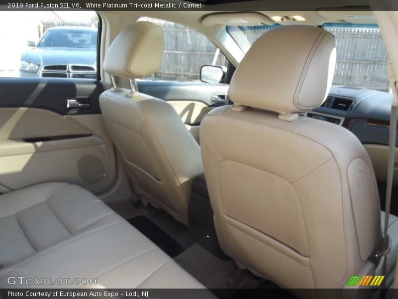 White Platinum Tri-coat Metallic / Camel 2010 Ford Fusion SEL V6