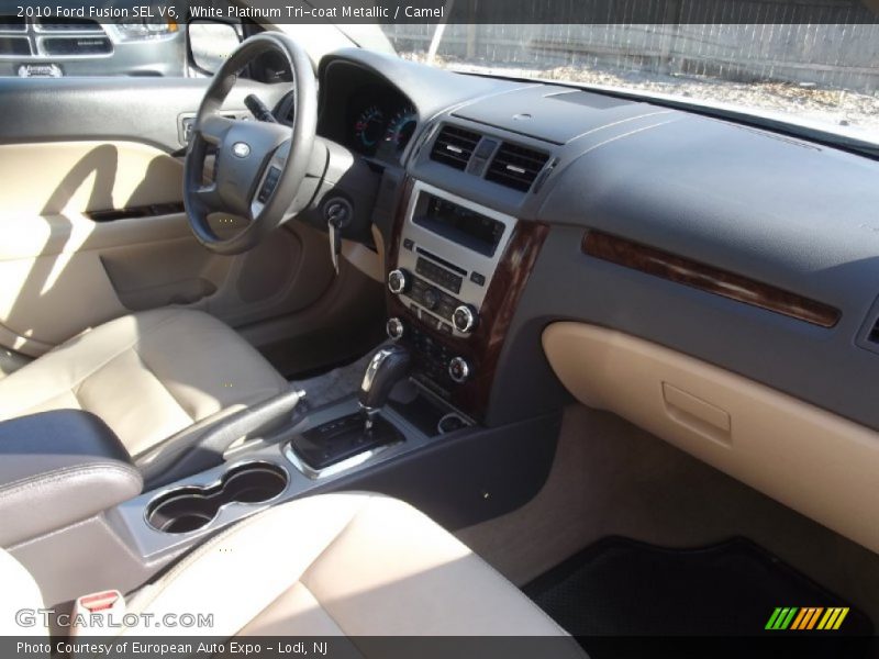 White Platinum Tri-coat Metallic / Camel 2010 Ford Fusion SEL V6