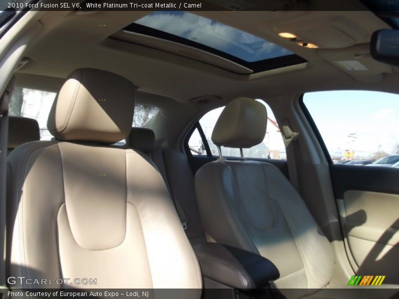 White Platinum Tri-coat Metallic / Camel 2010 Ford Fusion SEL V6