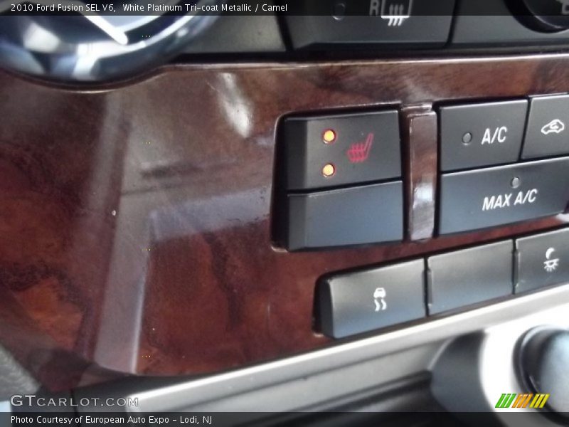 White Platinum Tri-coat Metallic / Camel 2010 Ford Fusion SEL V6
