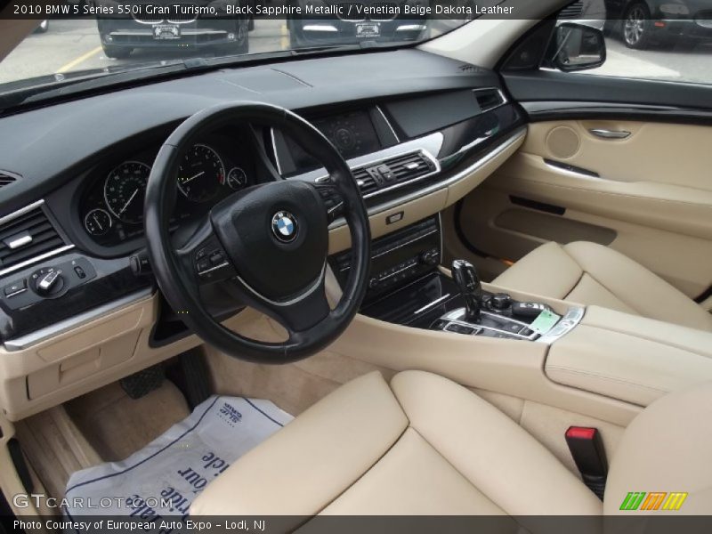 Venetian Beige Dakota Leather Interior - 2010 5 Series 550i Gran Turismo 