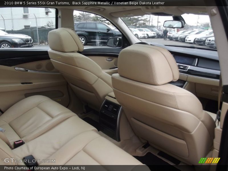 Black Sapphire Metallic / Venetian Beige Dakota Leather 2010 BMW 5 Series 550i Gran Turismo