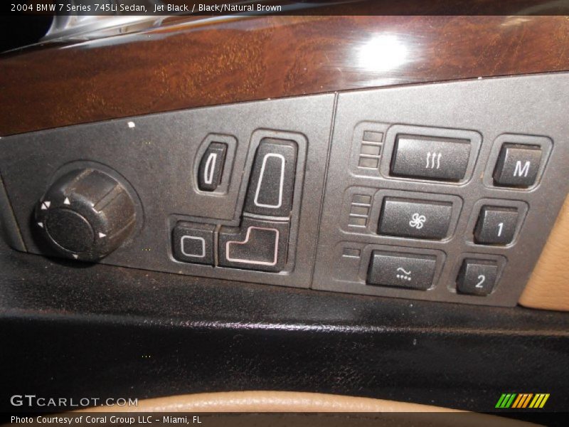 Jet Black / Black/Natural Brown 2004 BMW 7 Series 745Li Sedan