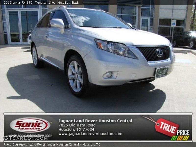 Tungsten Silver Metallic / Black 2012 Lexus RX 350