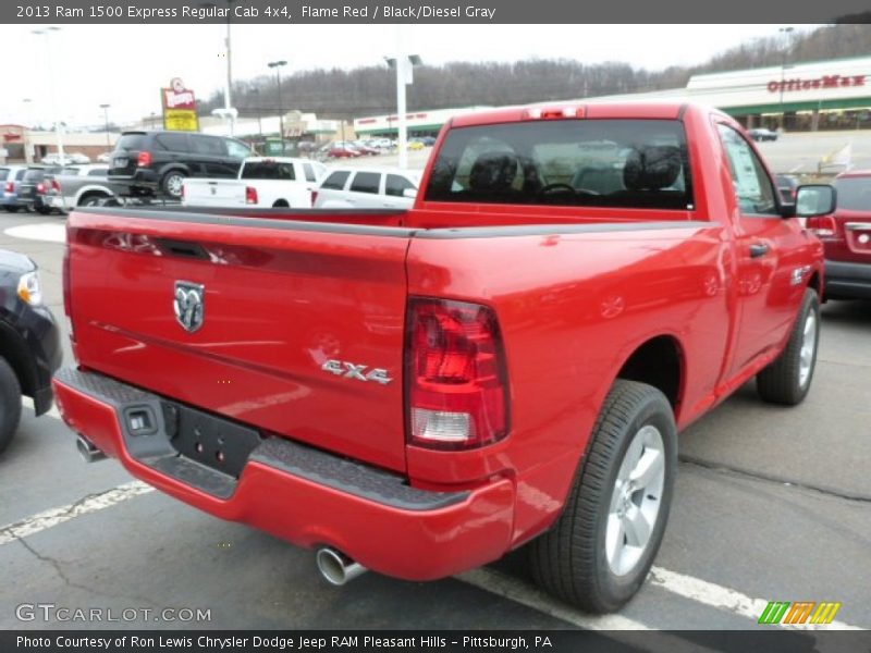 Flame Red / Black/Diesel Gray 2013 Ram 1500 Express Regular Cab 4x4