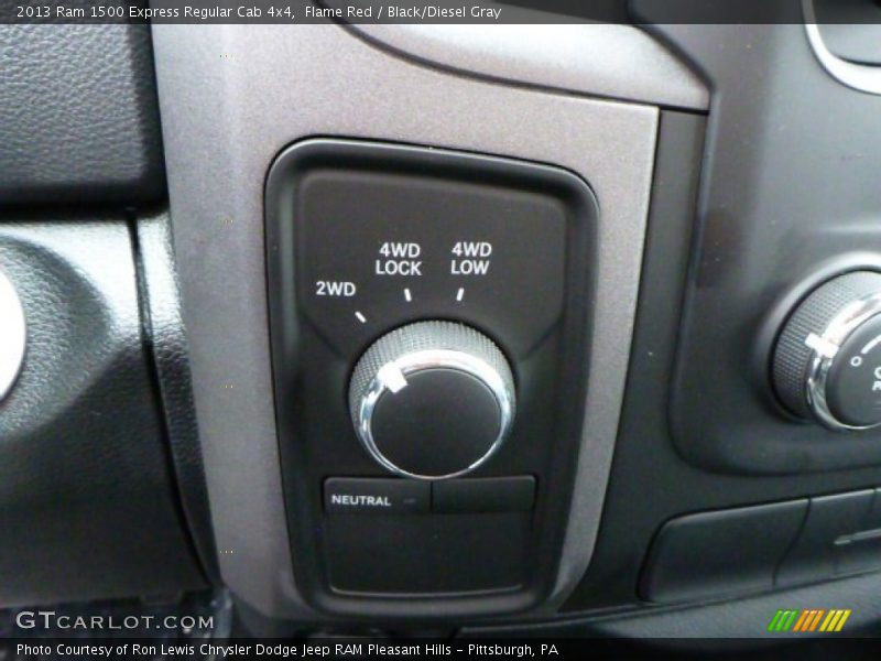 Controls of 2013 1500 Express Regular Cab 4x4