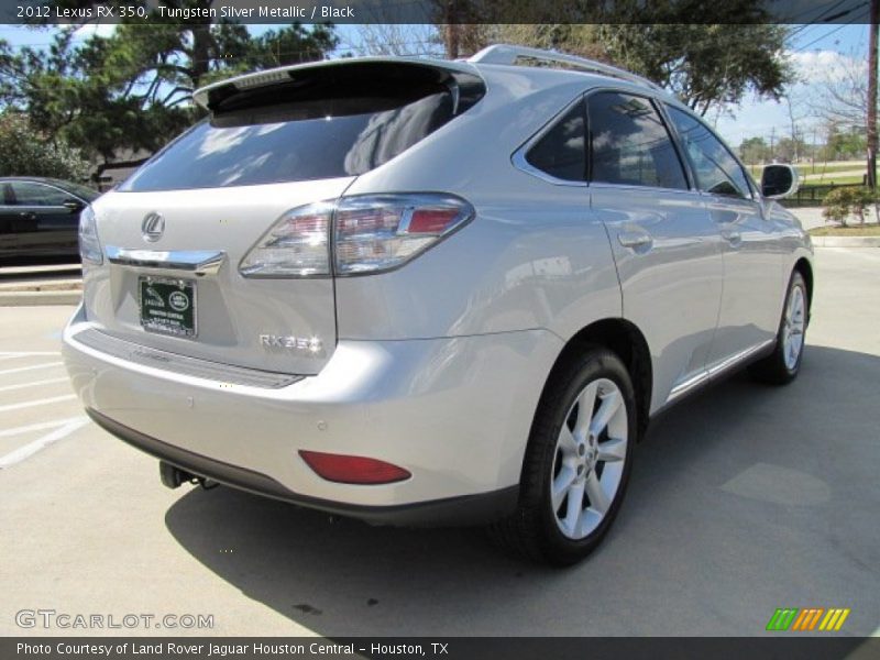 Tungsten Silver Metallic / Black 2012 Lexus RX 350