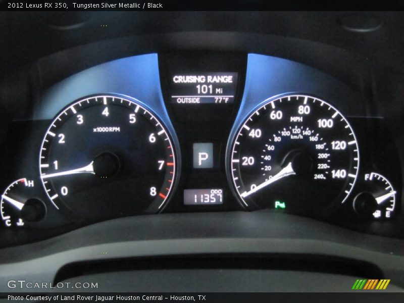  2012 RX 350 350 Gauges