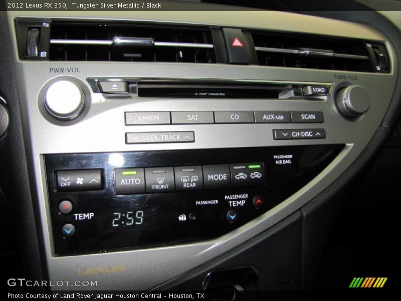 Controls of 2012 RX 350