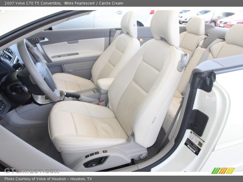 White Pearlescent / Calcite Cream 2007 Volvo C70 T5 Convertible