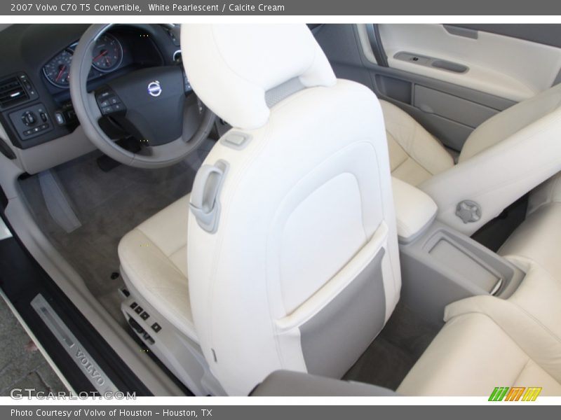White Pearlescent / Calcite Cream 2007 Volvo C70 T5 Convertible