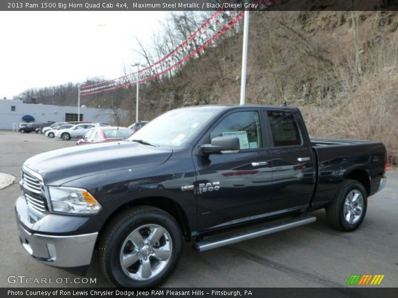 Maximum Steel Metallic / Black/Diesel Gray 2013 Ram 1500 Big Horn Quad Cab 4x4