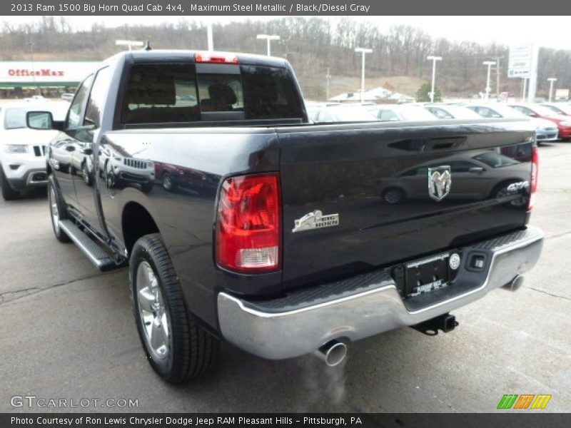 Maximum Steel Metallic / Black/Diesel Gray 2013 Ram 1500 Big Horn Quad Cab 4x4