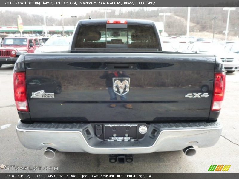 Maximum Steel Metallic / Black/Diesel Gray 2013 Ram 1500 Big Horn Quad Cab 4x4