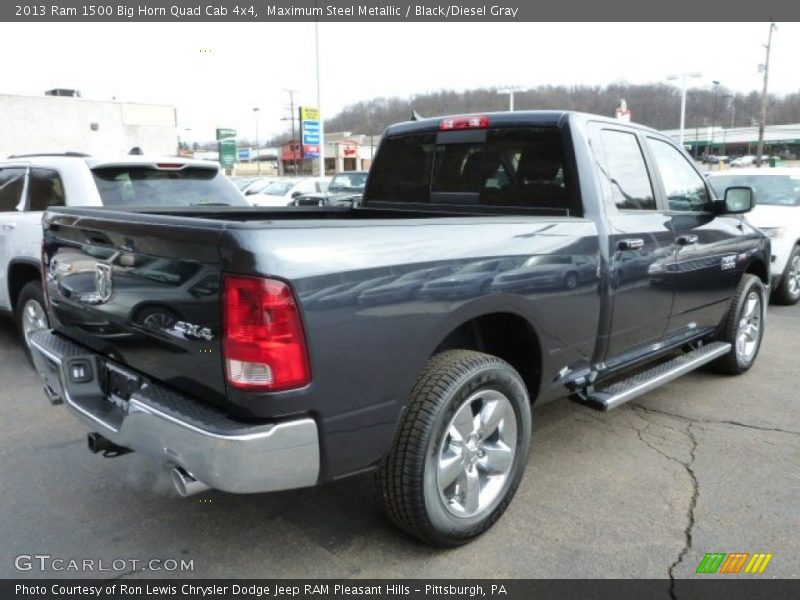 Maximum Steel Metallic / Black/Diesel Gray 2013 Ram 1500 Big Horn Quad Cab 4x4