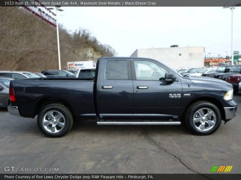 Maximum Steel Metallic / Black/Diesel Gray 2013 Ram 1500 Big Horn Quad Cab 4x4
