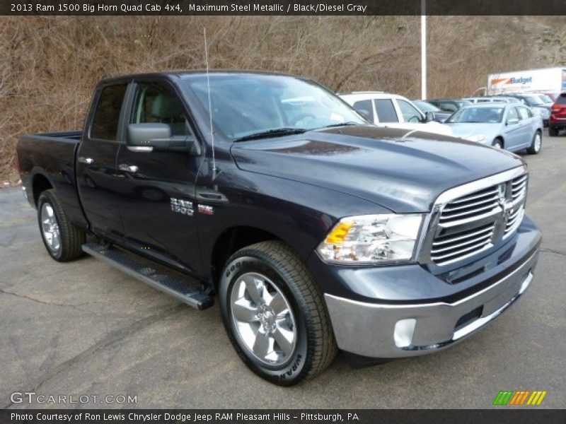Maximum Steel Metallic / Black/Diesel Gray 2013 Ram 1500 Big Horn Quad Cab 4x4