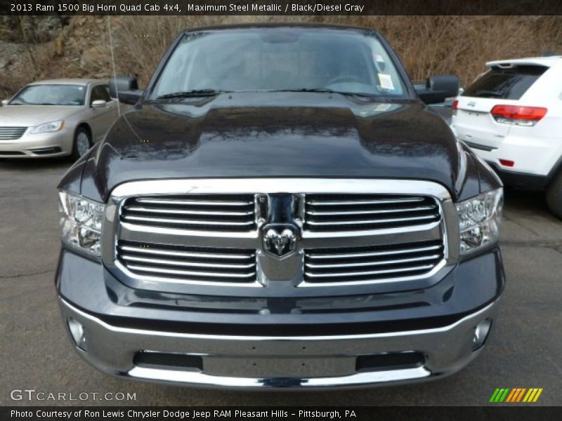 Maximum Steel Metallic / Black/Diesel Gray 2013 Ram 1500 Big Horn Quad Cab 4x4