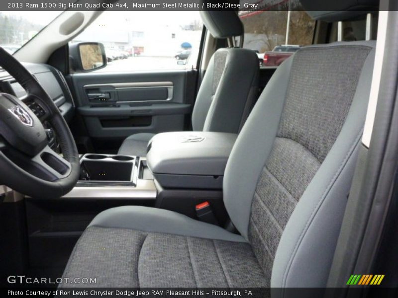 Maximum Steel Metallic / Black/Diesel Gray 2013 Ram 1500 Big Horn Quad Cab 4x4