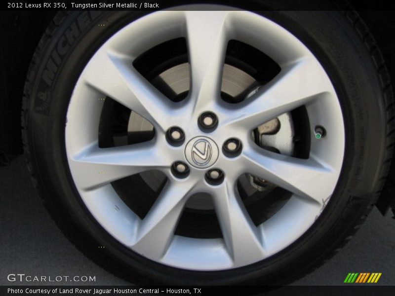 Tungsten Silver Metallic / Black 2012 Lexus RX 350