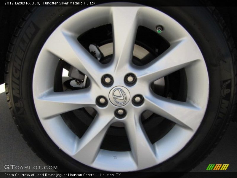 Tungsten Silver Metallic / Black 2012 Lexus RX 350