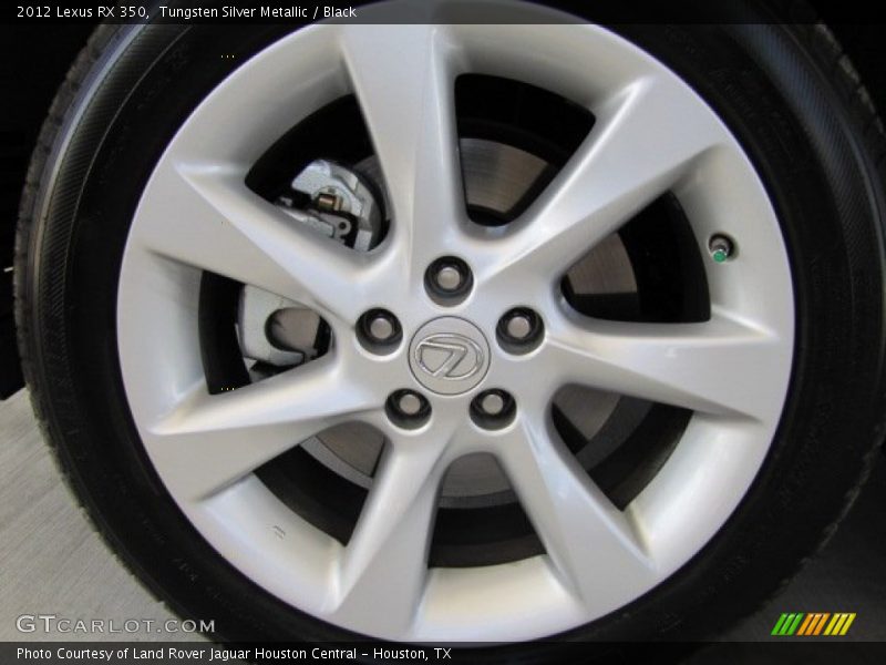 Tungsten Silver Metallic / Black 2012 Lexus RX 350