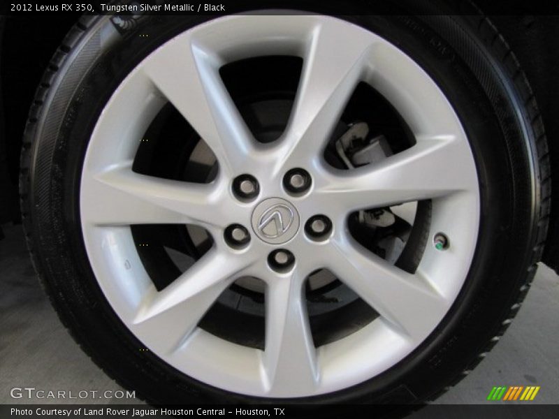 Tungsten Silver Metallic / Black 2012 Lexus RX 350