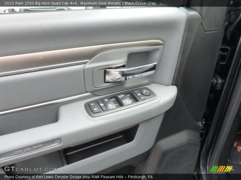Maximum Steel Metallic / Black/Diesel Gray 2013 Ram 1500 Big Horn Quad Cab 4x4