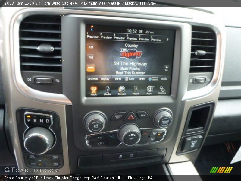 Maximum Steel Metallic / Black/Diesel Gray 2013 Ram 1500 Big Horn Quad Cab 4x4
