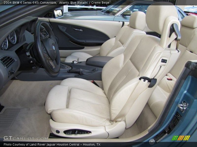 Front Seat of 2004 6 Series 645i Convertible