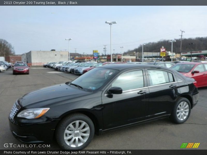 Black / Black 2013 Chrysler 200 Touring Sedan