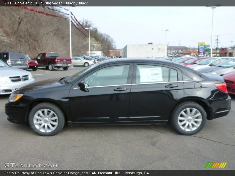Black / Black 2013 Chrysler 200 Touring Sedan