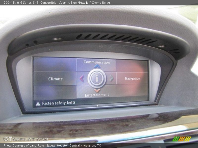 Atlantic Blue Metallic / Creme Beige 2004 BMW 6 Series 645i Convertible