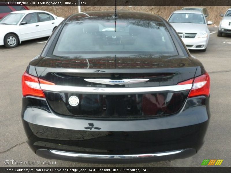Black / Black 2013 Chrysler 200 Touring Sedan