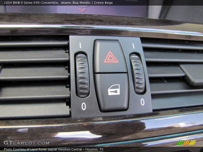 Atlantic Blue Metallic / Creme Beige 2004 BMW 6 Series 645i Convertible