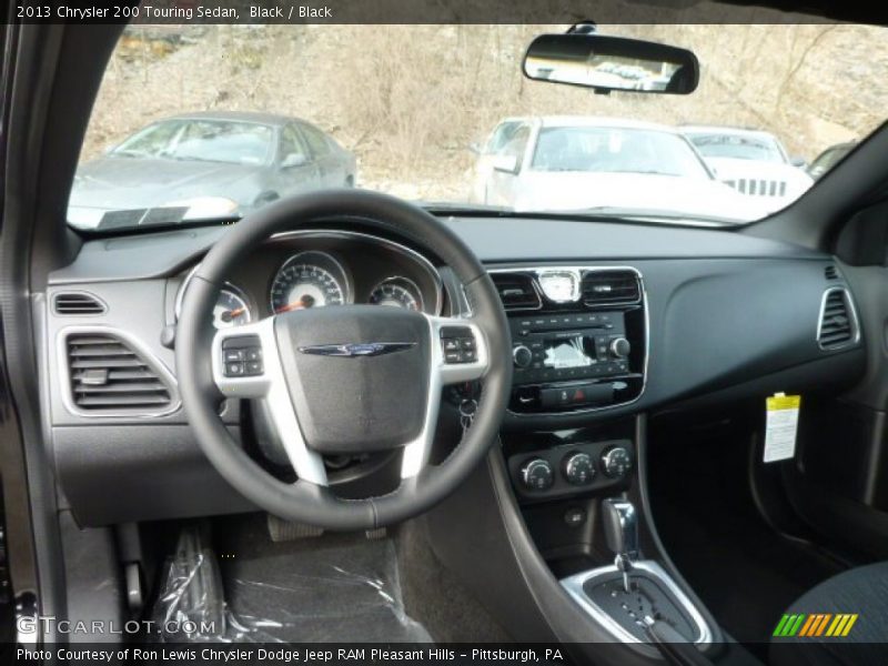 Black / Black 2013 Chrysler 200 Touring Sedan