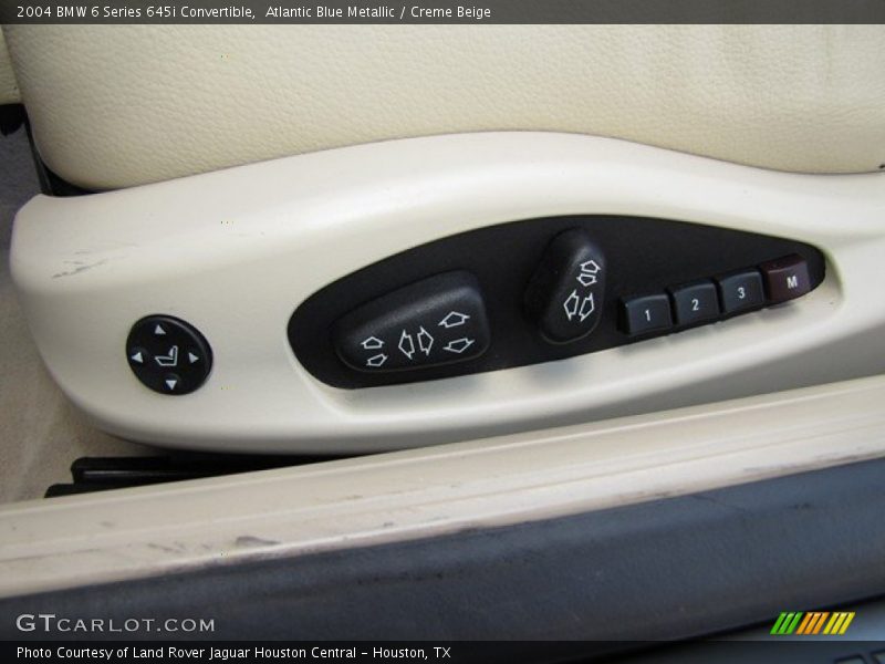 Atlantic Blue Metallic / Creme Beige 2004 BMW 6 Series 645i Convertible