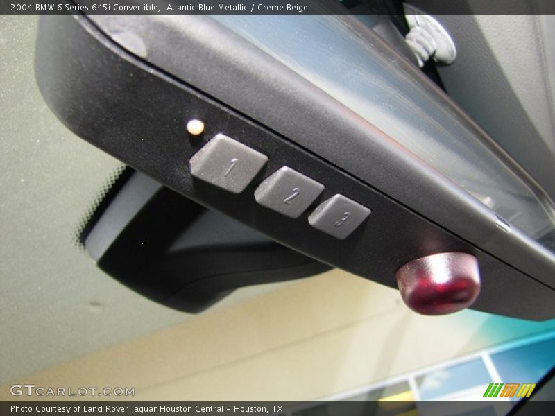 Controls of 2004 6 Series 645i Convertible