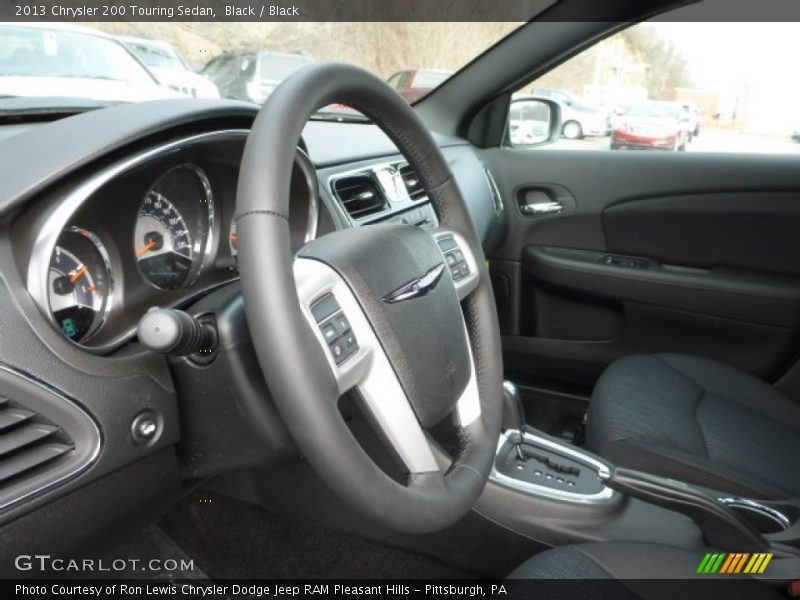 Black / Black 2013 Chrysler 200 Touring Sedan